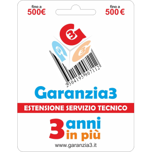 Garanzia3 - ESTENSIONE GARANZIA - Massimale 500€ - Pin Dispatching
