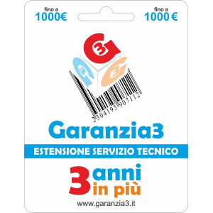 Garanzia3 - ESTENSIONE GARANZIA - Massimale 1000€ - Pin Dispatching