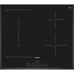 BOSCH PVS651FC5E  Piano cottura da incasso a induzione, nero, 4 zone, 60 cm
