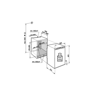 LIEBHERR  IFNd 3924  Plus CONGELATORE VERTICALE DA INCASSO NOFROST 88 cm Porta Autoportante classe D GARANZIA ITALIA RICHIEDI UN PREVENTIVO