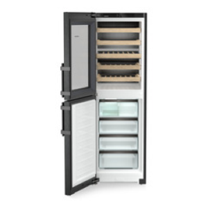 LIEBHERR  SWNbsd 529i  Peak CANTINETTA VINO-CONGELATORE COMBINATO 185,5 x 60 cm Acciaio Nero classe D GARANZIA ITALIA RICHIEDI UN PREVENTIVO