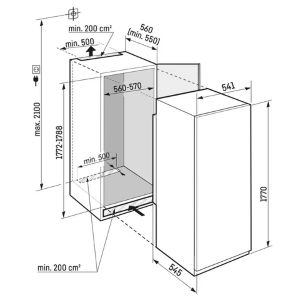 LIEBHERR  IRBSd 5121  Plus FRIGORIFERO MONOPORTA DA INCASSO con BIOFRESH 178 cm Porta a Traino  D GARANZIA ITALIA RICHIEDI UN PREVENTIVO