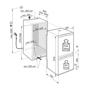 LIEBHERR ICBNcx 5173  Peak FRIGO-CONGELATORE COMBINATO DA INCASSO NO FROST con BIOFRESH 178 cm GARANZIA ITALIA RICHIEDI UN PREVENTIVO
