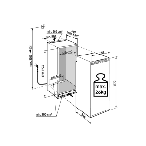 LIEBHERR IRBAc 5190  Peak FRIGORIFERO MONOPORTA DA INCASSO con BIOFRESH 178 cm GARANZIA ITALIA RICHIEDI UN PREVENTIVO