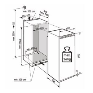 LIEBHERR IRBci 5150  Prime FRIGORIFERO MONOPORTA DA INCASSO con BIOFRESH 178 cm GARANZIA ITALIA RICHIEDI UN PREVENTIVO