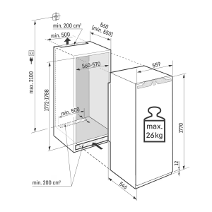 LIEBHERR IRBcx 5170  Peak FRIGORIFERO MONOPORTA DA INCASSO con BIOFRESH 178 cm GARANZIA ITALIA RICHIEDI UN PREVENTIVO